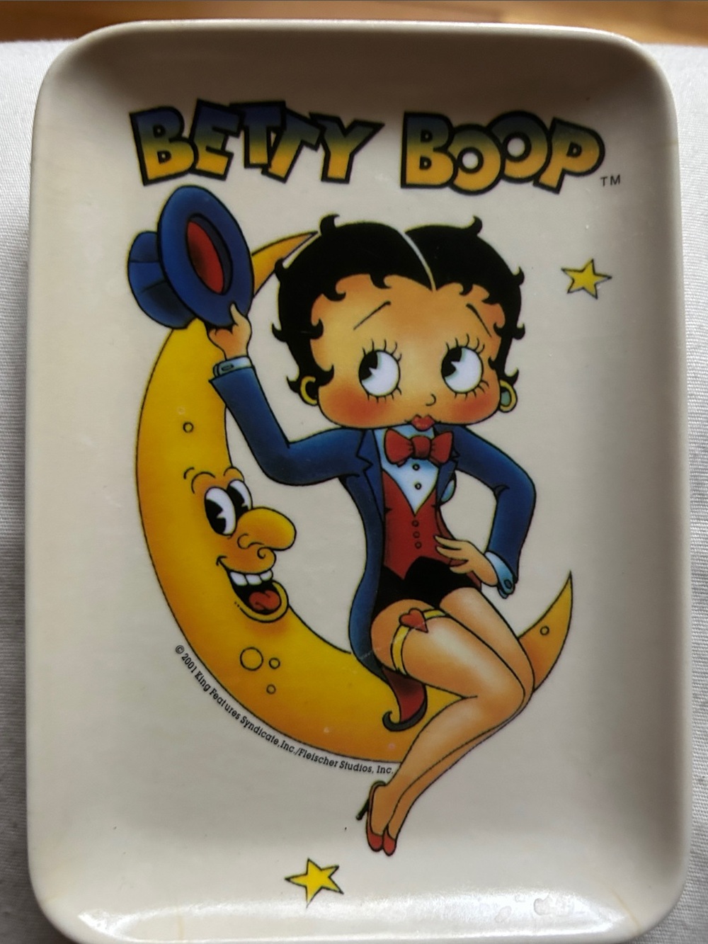 Betty Boop Blue, Yellow and Red Moon Tray
